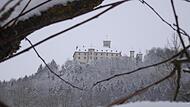 Schloss Greifenstein  wirkte, als stünde bald Weihnachten vor der Tür.Forchheim & Fränkische Schweiz
