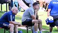 Dieser Auftritt konnte den TSV-Trainern Achim Engel (r.) und Marcel Pavel nicht gefallen. Dieser Auftritt konnte den TSV-Trainern Achim Engel (r.) und Marcel Pavel nicht gefallen.