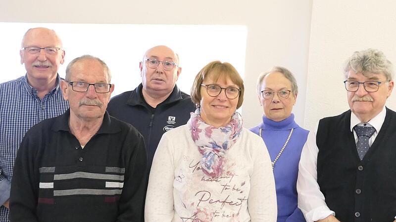 Für 25-jährige Mitgliedschaft wurden geehrt (von links): Josef Morshäuser, Gerhard Kömpel, Gebhard Bauer, Alice Morshäuser, Helga Klein und Gerd Ziegler.
