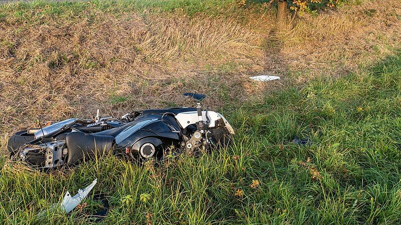 Motorradunfall mit Fahrerflucht bei Bad Kissingen Motorradunfall mit Fahrerflucht bei Bad Kissingen