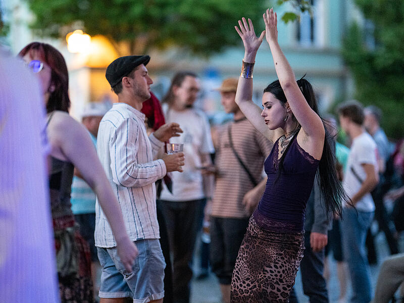 Platz f&uuml;r Musik in der Bamberger Innenstadt