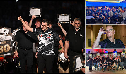 WM-Finalist Gian van Veen (links) und f&uuml;nf weitere Profis bringt die PDC am Freitag nach Bamberg. Die Dartspieler der Region sind in heller Vorfreude auf einen besonderen Abend.