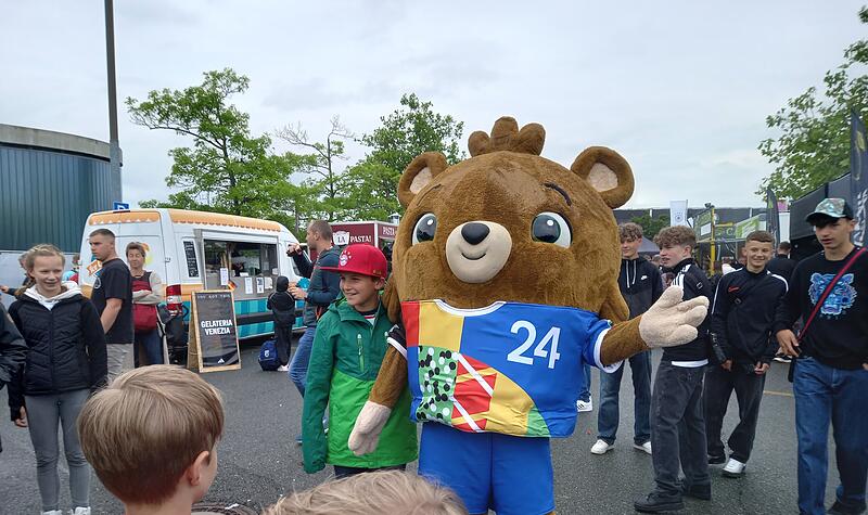 EM-Maskottchen Alb&auml;rt in Herzogenaurach