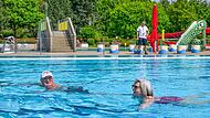 Das Hallstadter Freibad hat bereits wieder seit dem 29. April ge&ouml;ffnet.