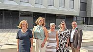 Eva Schorer, Personalratsvorsitzende Katharina Zeller, Pia Schlembach, Cornelia M&uuml;ller, Schulleiter Georg Gi&szlig;ler (von links)Jochen Lembach
