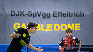 Hannes Hörmann (vorne) und die Effeltricher Tischtennisspieler sind in der 3. Bundesliga auf dem Vormarsch.