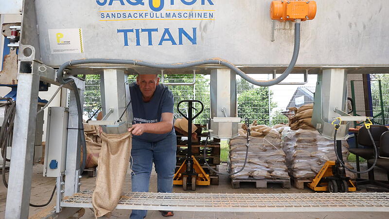 Sandack-Abfüllanlage des THW Kulmbach Sandack-Abfüllanlage des THW Kulmbach