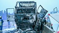 Unfall auf spiegelglatter Autobahn bei N&uuml;rnberg