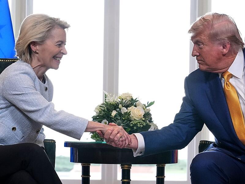 US-Präsident Trump und Kommissionspräsidentin von der Leyen