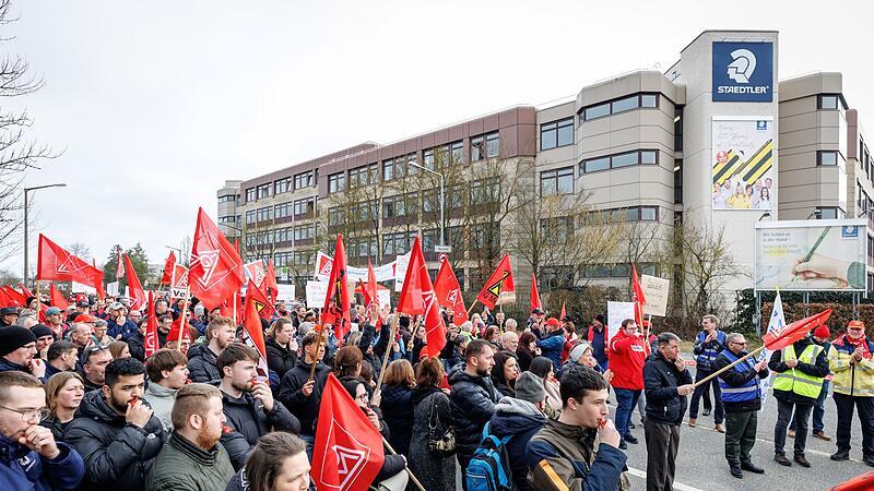 Demonstration von IG Metall und Staedtler-Besch&auml;ftigten