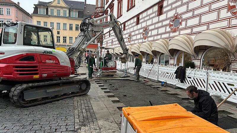 Marktplatz Coburg: Noch in diesem Jahr sollen vor dem Stadthaus sieben Platanen gepflanzt werden.