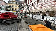 Marktplatz Coburg: Noch in diesem Jahr sollen vor dem Stadthaus sieben Platanen gepflanzt werden.