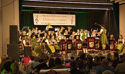 Musikverein Steinwiesen Frühlingskonzert April 2026 Der Musikverein Steinwiesen bei seinem traditionellen Osterkonzert.