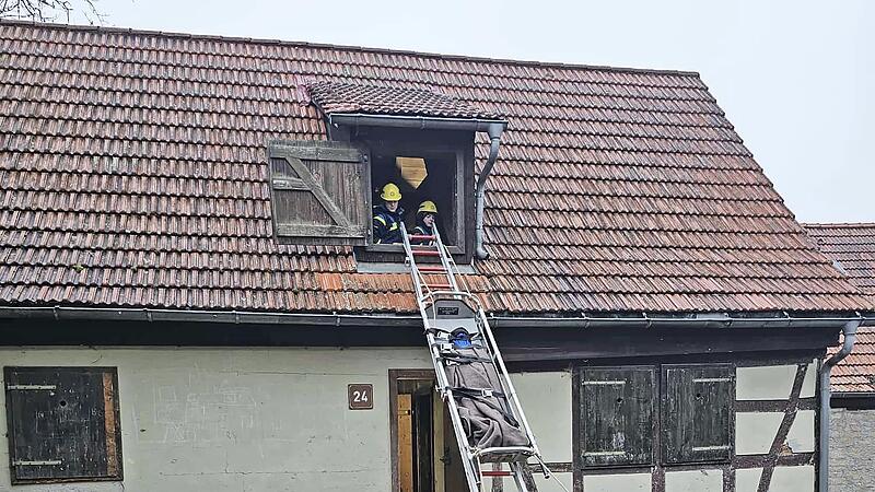 Die Sicherung des Schleifkorbs als auch die Stabilit&auml;t der Leiterkonstruktion mussten bei der &Uuml;bung gew&auml;hrleistet werden.