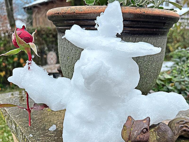 Ob es bald f&uuml;r einen Mini-Schneemann wie am 20. November 2025 im Landkreis Forchheim reichen wird, bleibt offen.