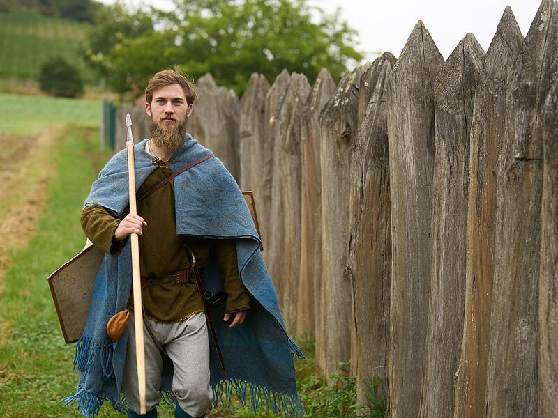 Als germanischer Krieger am Limes Wanderweg