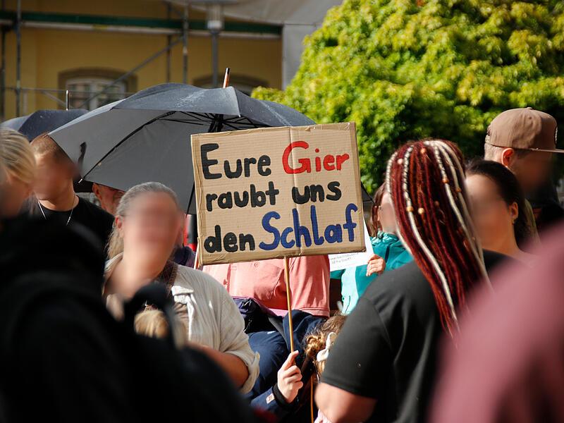 Demo gegen geplantes Gewerbegebiet in Westheim