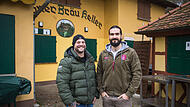 Sie sind die neuen P&auml;chter im Wagner Keller Kemmern: Tim Heim (links) und Moritz Fleischmann