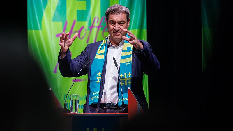 CSU-Chef S&ouml;der auf dem Evangelischen Kirchentag