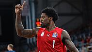 Brose-Leitwolf Patrick Miller  will das Bamberger Team in die Play-offs der Bundesliga und zum Gewinn des Fiba-Europe-Cups führen.