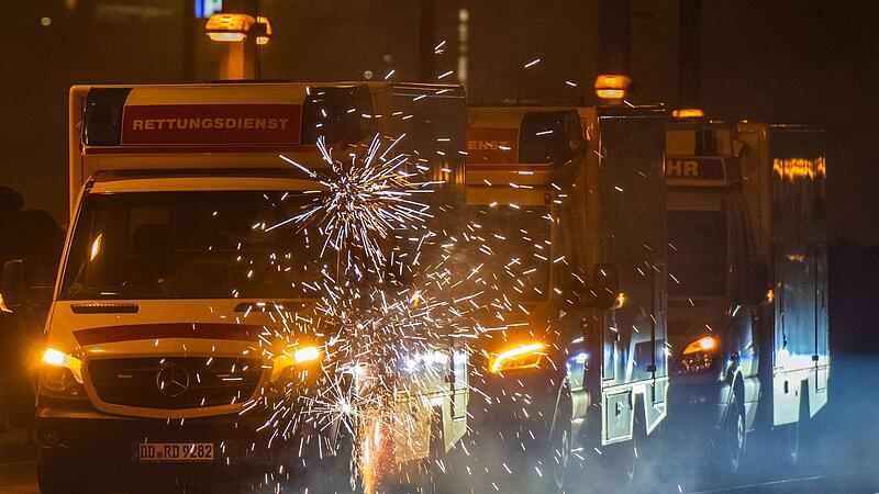 Rettungskräfte an Silvester Rettungskräfte an Silvester