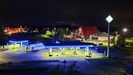 Tankstelle am Abend Tankstelle am Abend