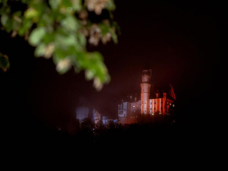 Beleuchtung von Schloss Neuschwanstein Beleuchtung von Schloss Neuschwanstein
