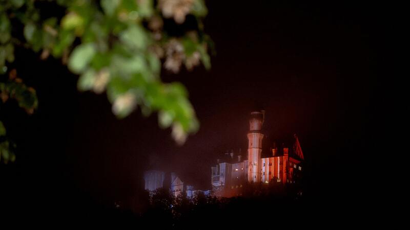 Beleuchtung von Schloss Neuschwanstein Beleuchtung von Schloss Neuschwanstein