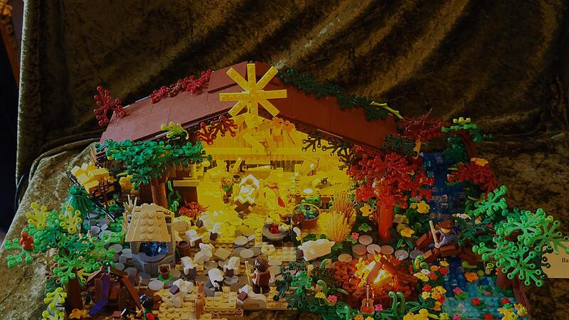 Die Lego-Krippe von Bastian Hammrich ist sicherlich eines der Highlights in der Ausstellung.