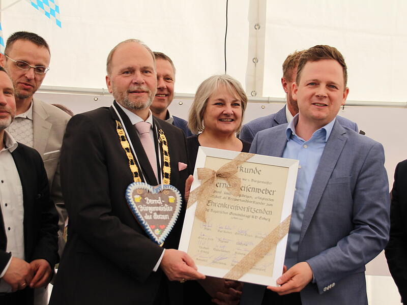 Verabschiedung von B&uuml;rgermeister Bernd Reisenweber in Ebersdorf bei Coburg