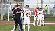 Fu&szlig;ball-Bayernliga Nord: Coburg-Trainer Calle Schiebel und Kapit&auml;n Maximilian TranziskaDas Fu&szlig;ball-Wochenende: Die emotionalsten Bilder