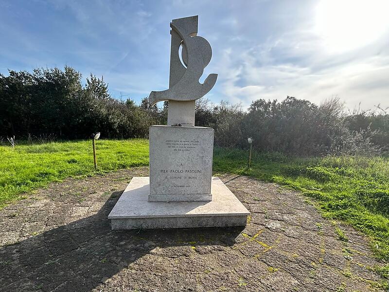 Denkmal für italienischen Filmregisseur Pier Paolo Pasolini