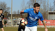 Nach 365 Tagen Leidenszeit endlich wieder auf dem Platz: Jeffry Stade (hier im Spiel gegen Buttenheim im M&auml;rz 2025).