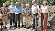 Jubelpaar Handwerger mit Familie, dem weiteren Landrats-Stellvertreter Bruno Kellner und B&uuml;rgermeister Stefan Reichold.Markt Heiligenstadt