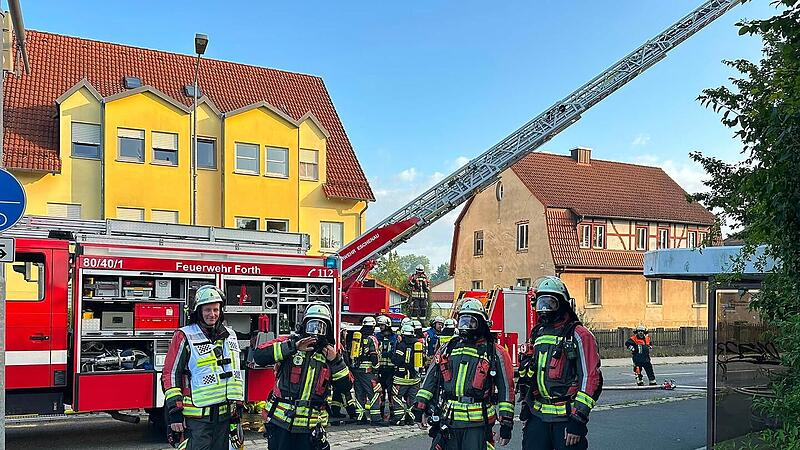 Dachstuhlbrand in Eckental-Forth Dachstuhlbrand in Eckental-Forth