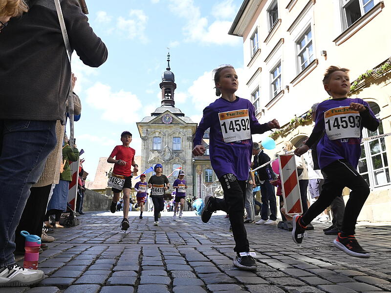 Weltkulturerbelauf 2025: Der Fuchs-Sch&uuml;lerlauf ging &uuml;ber 1,6 Kilometer.