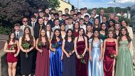 Die Absolventen der Wiesentheider Mittelschule.