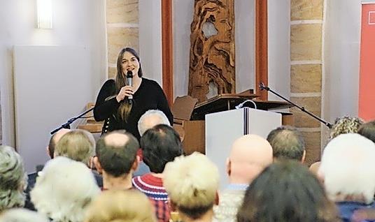 Ronja Endres, Vorsitzende der Bayern-SPD, spricht beim Neujahrsempfang der Forchheimer SPD. Ronja Endres, Vorsitzende der Bayern-SPD, spricht beim Neujahrsempfang der Forchheimer SPD.
