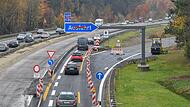 An der Ausfahrt Bamberg-Süd wird noch weiter gearbeitet.