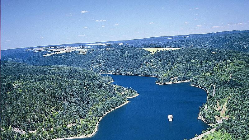 Aus der  K&ouml;deltalsperre flie&szlig;t  in viele Kommunen in der Region Bamberg Trinkwasser.