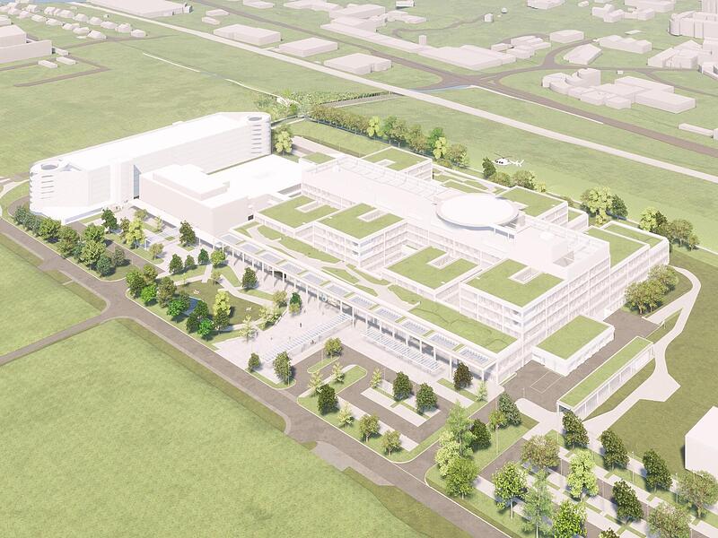 Ehrgeizige Pl&auml;ne: Bis sp&auml;testens 2030 soll das neue Klinikum in Coburg gebaut sein.