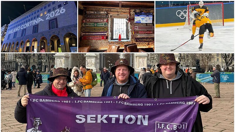 Eine Woche bei Olympia, von links: die drei Bamberger Alexander Wilhelm, Matthias B&auml;uerlein und Johannes Utzmann