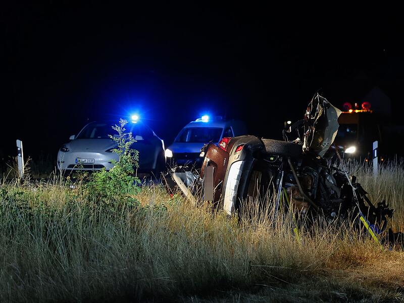 Schwerer Unfall auf Bundesstra&szlig;e in Mittelfranken