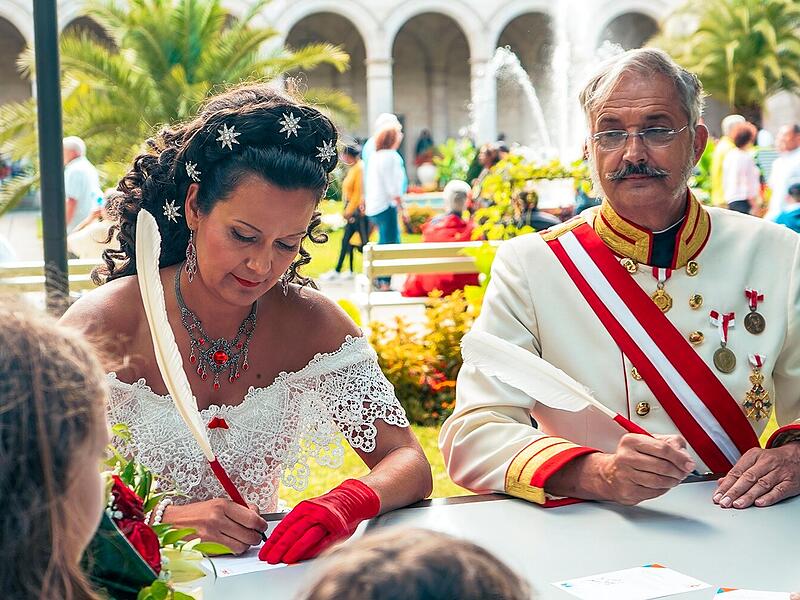 Autogrammstunde beim Rakoczy-Fest