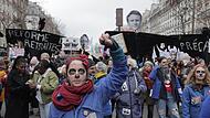 In Frankreich – hier in Paris – haben Streiks und Proteste gegen die Rentenreform begonnen.