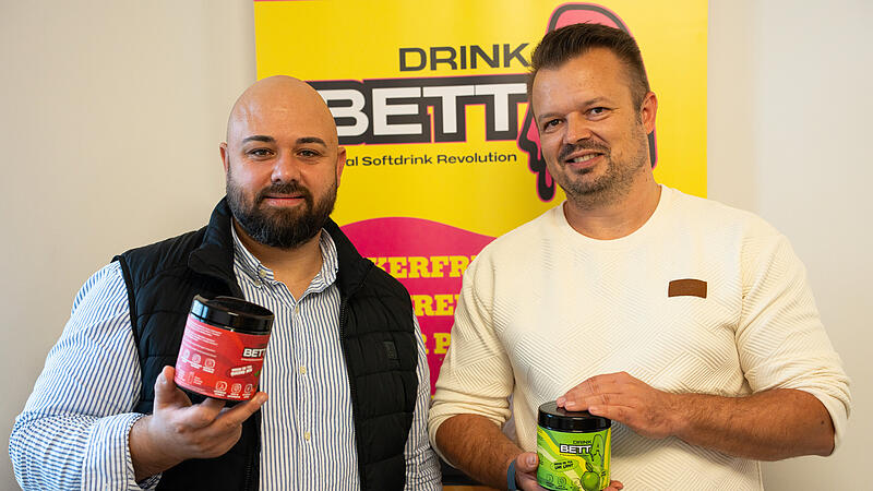 Drink Betta Die Gründer des Unternehmens „Drink Betta“ aus Schlüsselfeld: Andreas Serwotka (rechts) und Alexander Rizzelli