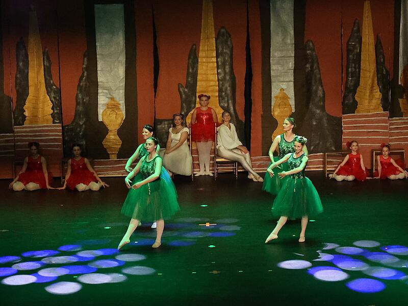 Szene aus der Ballettvorführung.