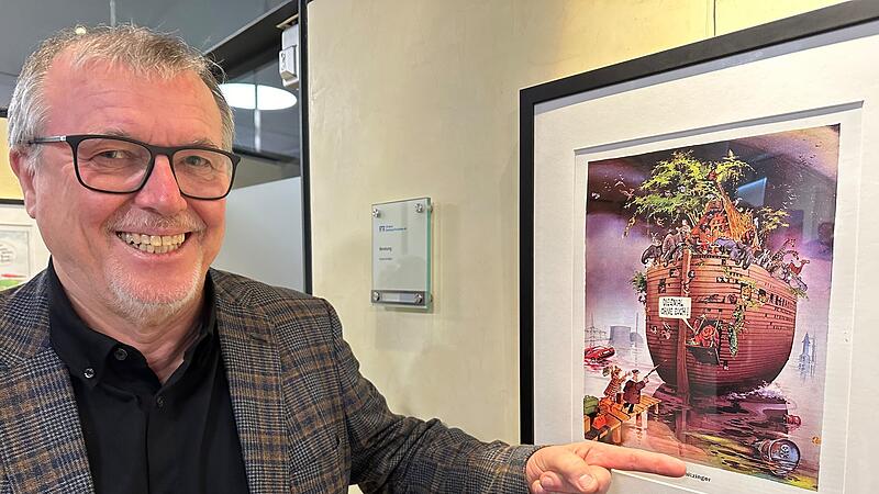"Jetzt noch die Kurve kriegen:" Wie sich CSU-Chef Gerhard Seitz von seiner humorvollen Seite zeigt