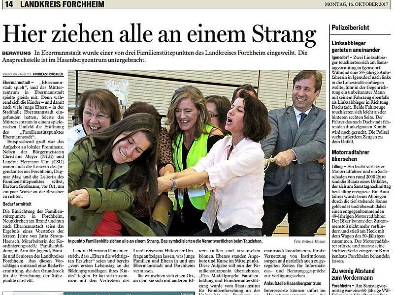Eine Auswahl von Zeitungsartikeln des Fr&auml;nkischen Tags w&auml;hrend Hermann Ulms Amtszeit von 2014 bis heute.