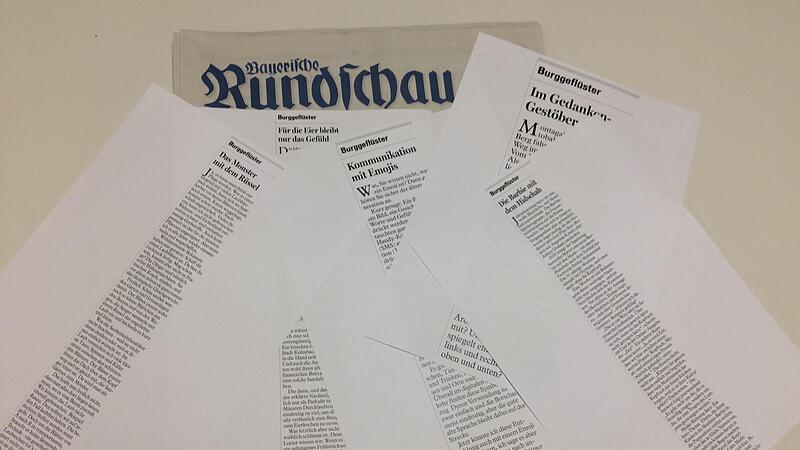 Das Burggeflüster ist eine der erfolgreichsten Rubriken in der Bayerischen Rundschau.